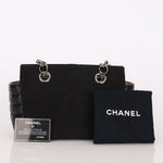 Chanel Chocolate Bar Tote Black Lambskin and Canvas SHW