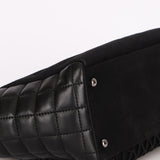 Chanel Chocolate Bar Tote Black Lambskin and Canvas SHW