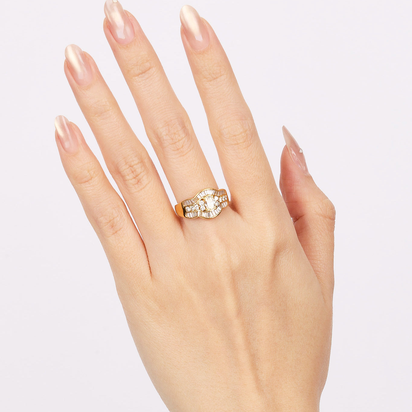 18K Diamond Gold Ring