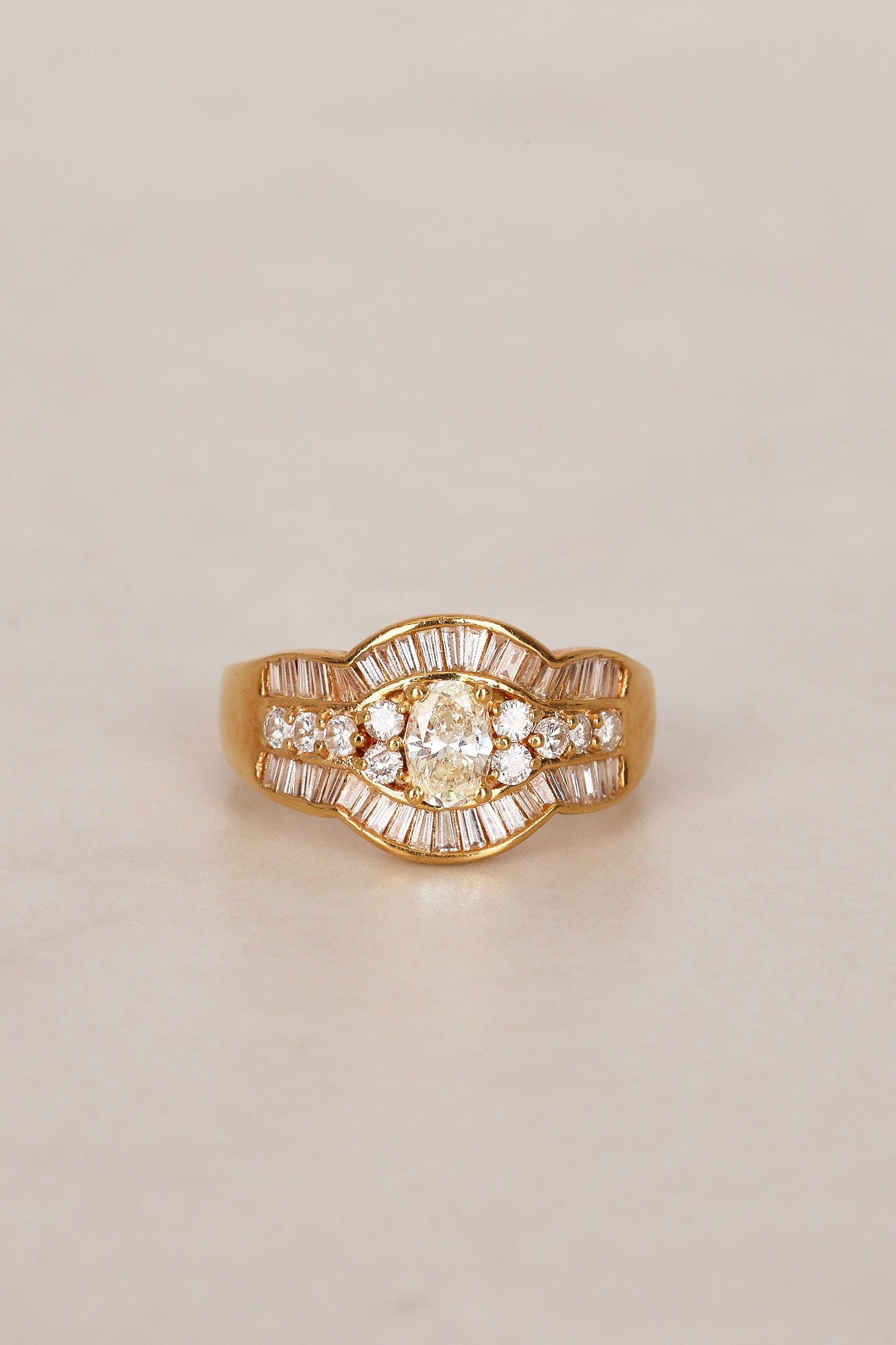 18K Diamond Gold Ring