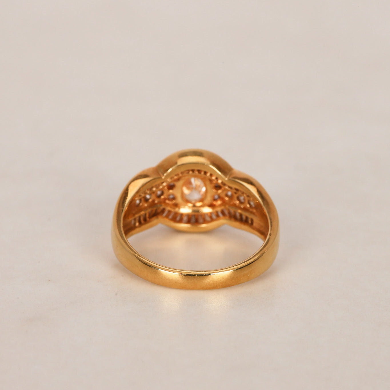 18K Diamond Gold Ring