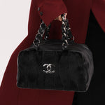Chanel Ponyhair Olsen Bag Black Lambskin SHW