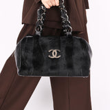 Chanel Ponyhair Olsen Bag Black Lambskin 2004 SHW