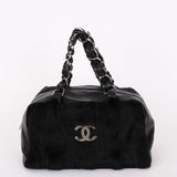 Chanel Ponyhair Olsen Bag Black Lambskin SHW