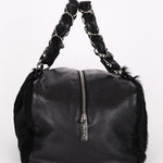 Chanel Ponyhair Olsen Bag Black Lambskin SHW