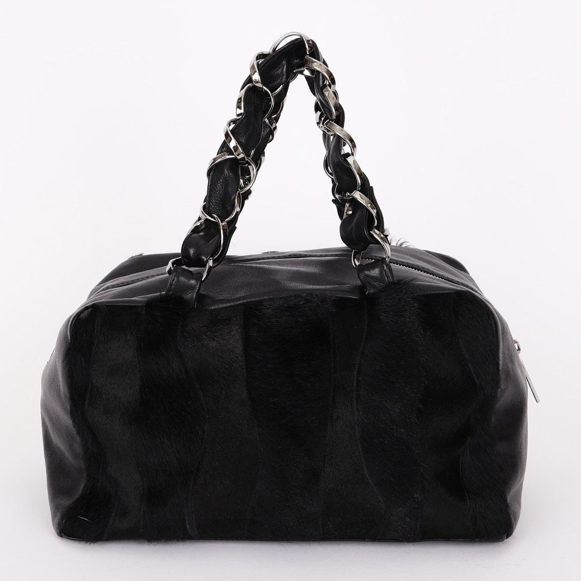 Chanel Ponyhair Olsen Bag Black Lambskin SHW