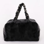 Chanel Ponyhair Olsen Bag Black Lambskin SHW