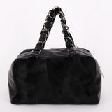 Chanel Ponyhair Olsen Bag Black Lambskin SHW