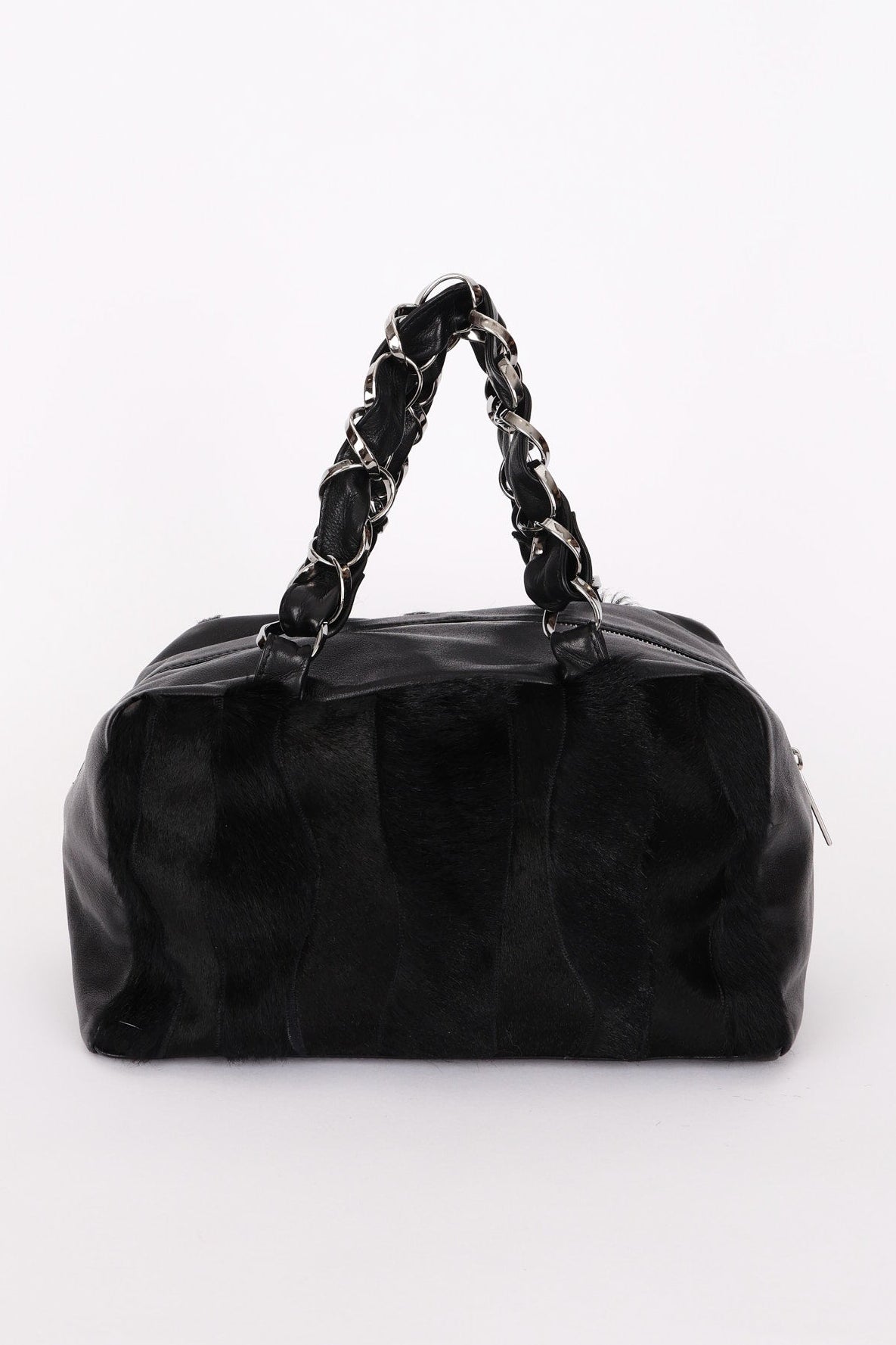 Chanel Ponyhair Olsen Bag Black Lambskin SHW