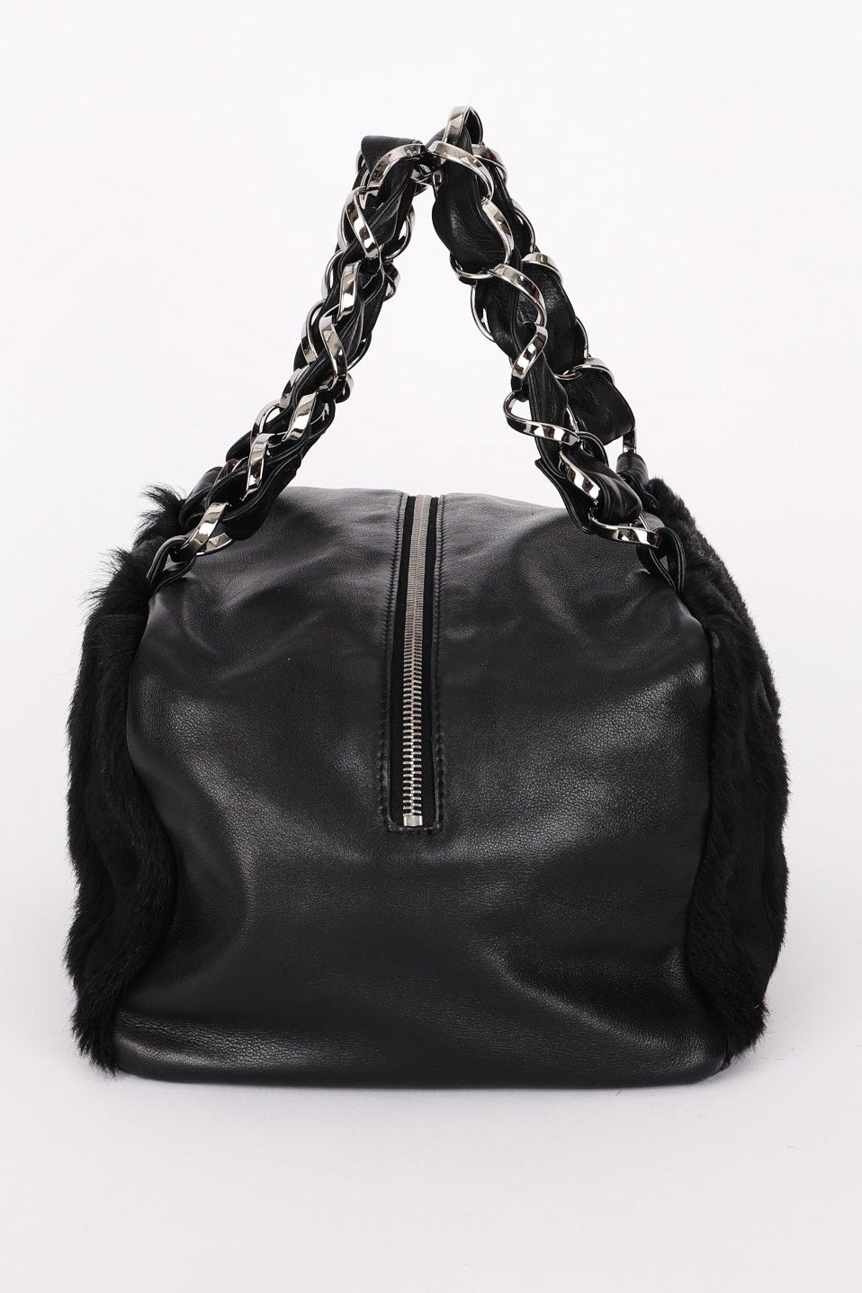 Chanel Ponyhair Olsen Bag Black Lambskin SHW