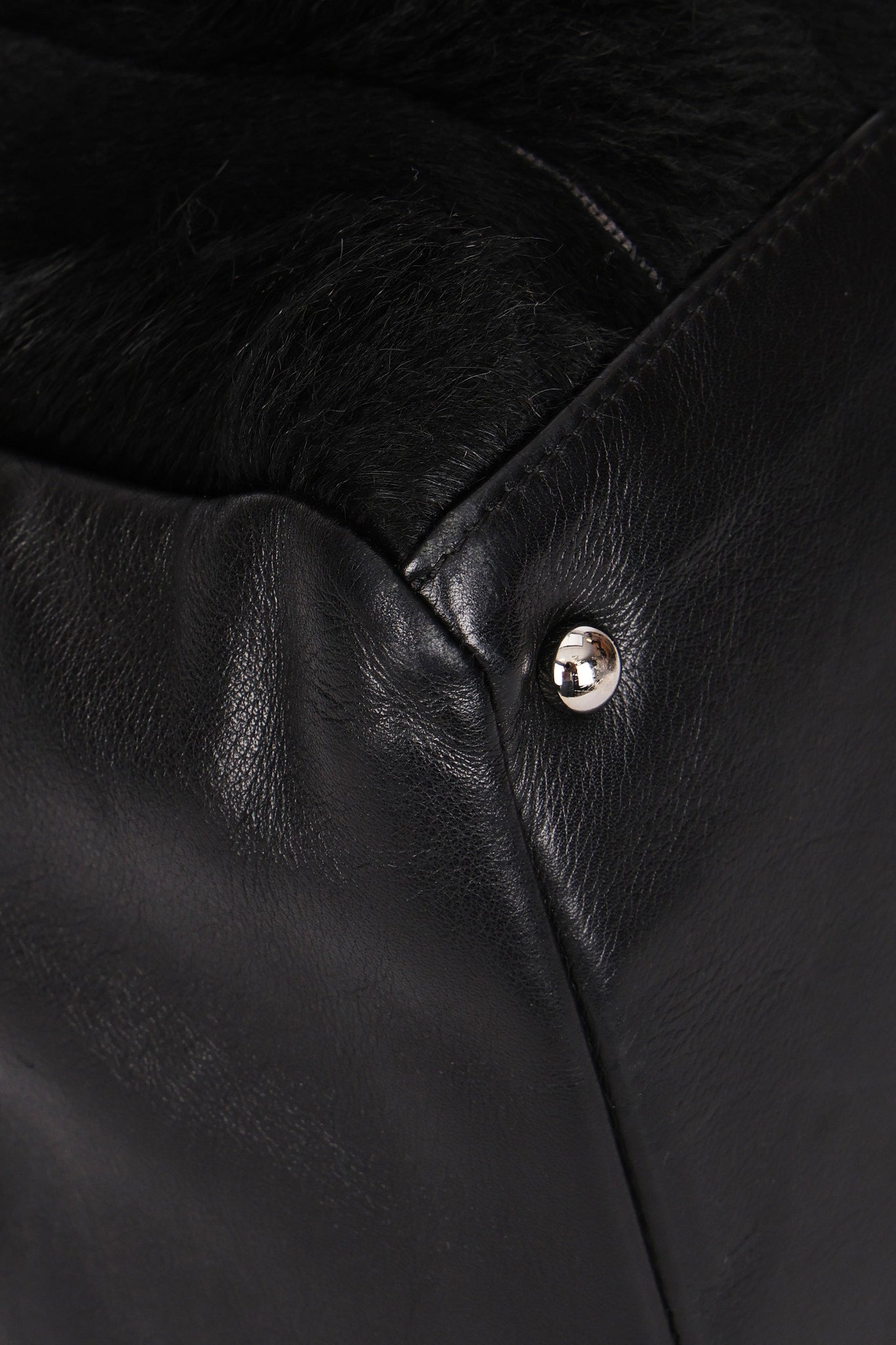 Chanel Ponyhair Olsen Bag Black Lambskin SHW