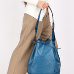 Louis Vuitton Epi Noe MM Blue