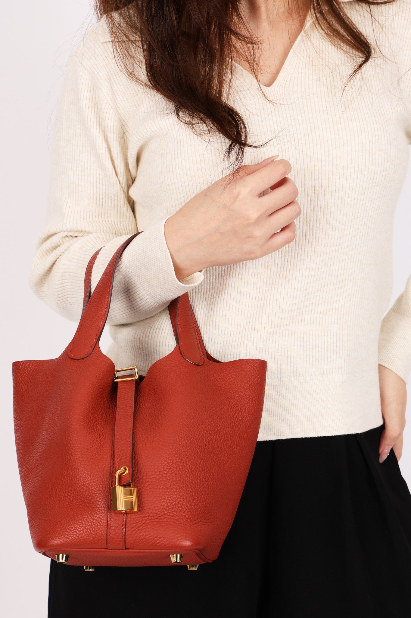 Hermès Picotin 18 (color) Clemence GHW