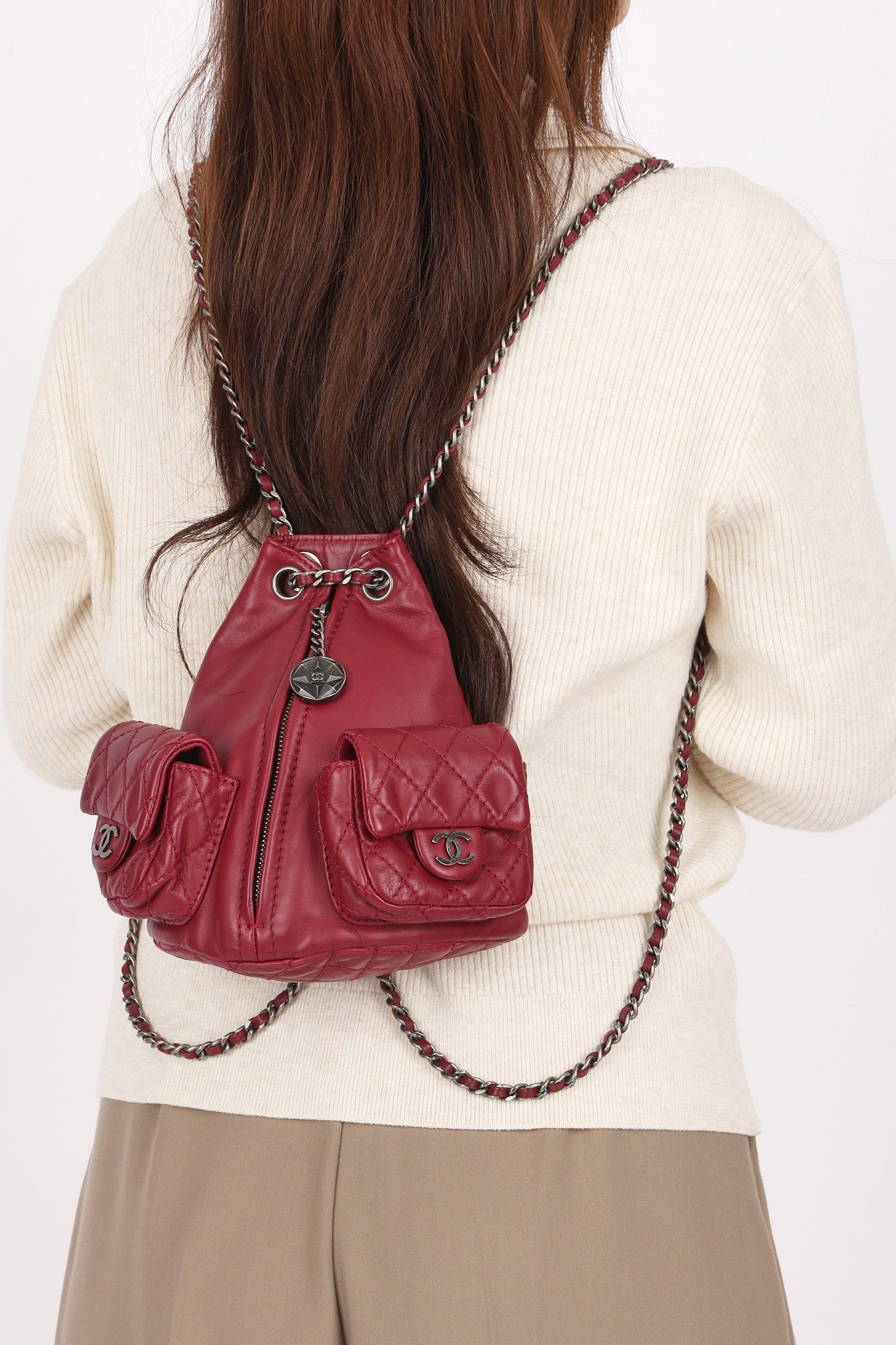 Chanel Mini Backpack is Back Bordeaux Calfskin RHW