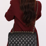 Chanel Maxi Double Flap Black Lambskin GHW