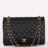 Chanel Maxi Double Flap Black Lambskin GHW