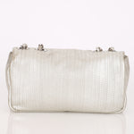 Chanel Laser Cut Mini Rectangle Metallic Silver SHW