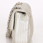 Chanel Laser Cut Mini Rectangle Metallic Silver SHW