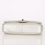 Chanel Laser Cut Mini Rectangle Metallic Silver SHW