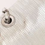 Chanel Laser Cut Mini Rectangle Metallic Silver SHW