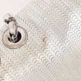 Chanel Laser Cut Mini Rectangle Metallic Silver SHW