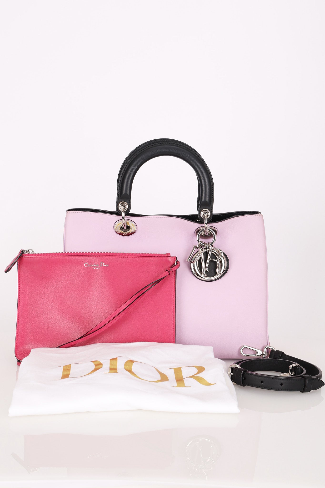 Dior Diorissimo Tote Bicolor Smooth Calfskin