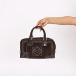 Loewe Amazona 28 Brown Suede