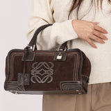 Loewe Amazona 28 Brown Suede