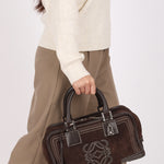 Loewe Amazona 28 Brown Suede