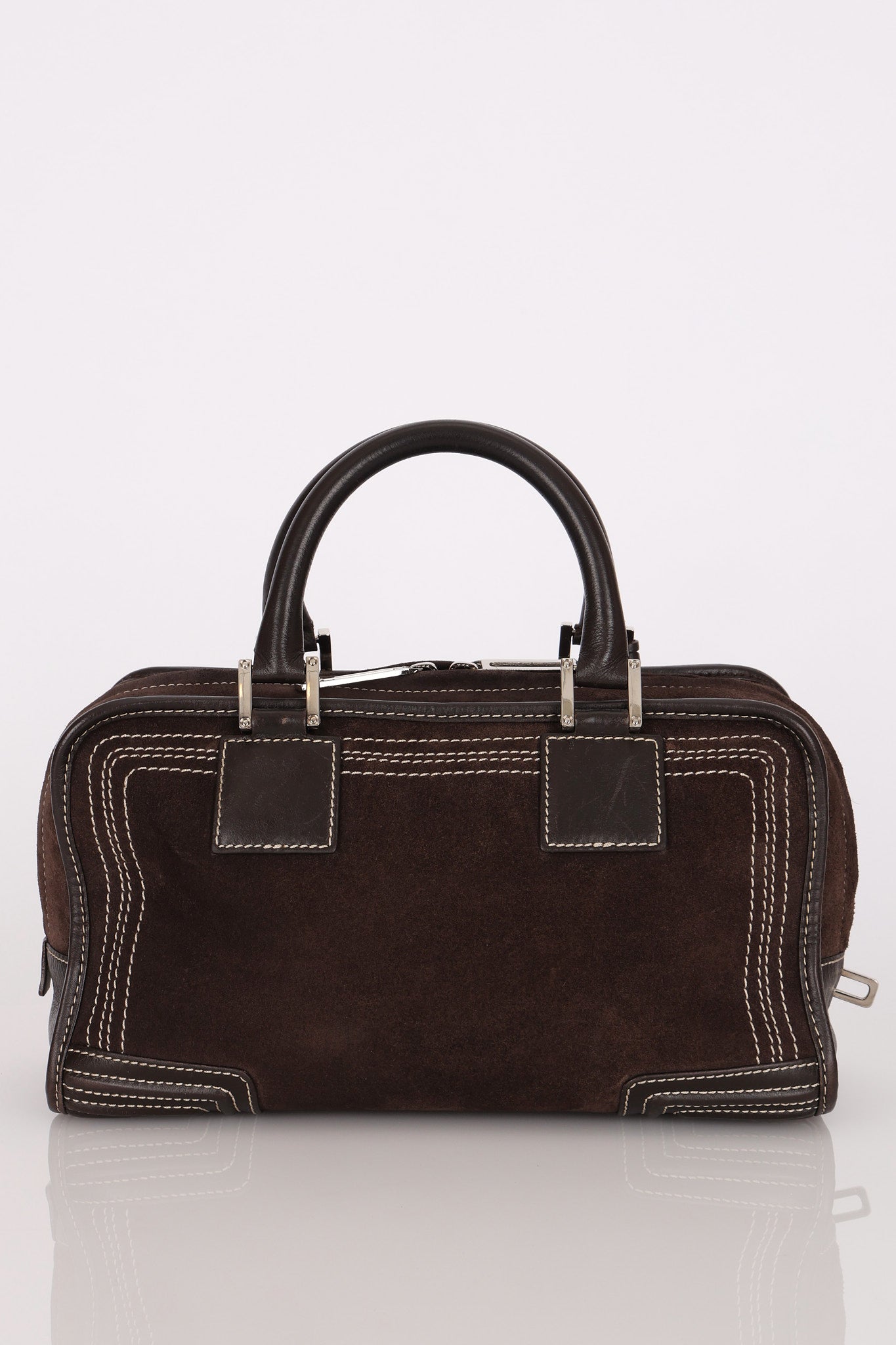 Loewe Amazona 28 Brown Suede