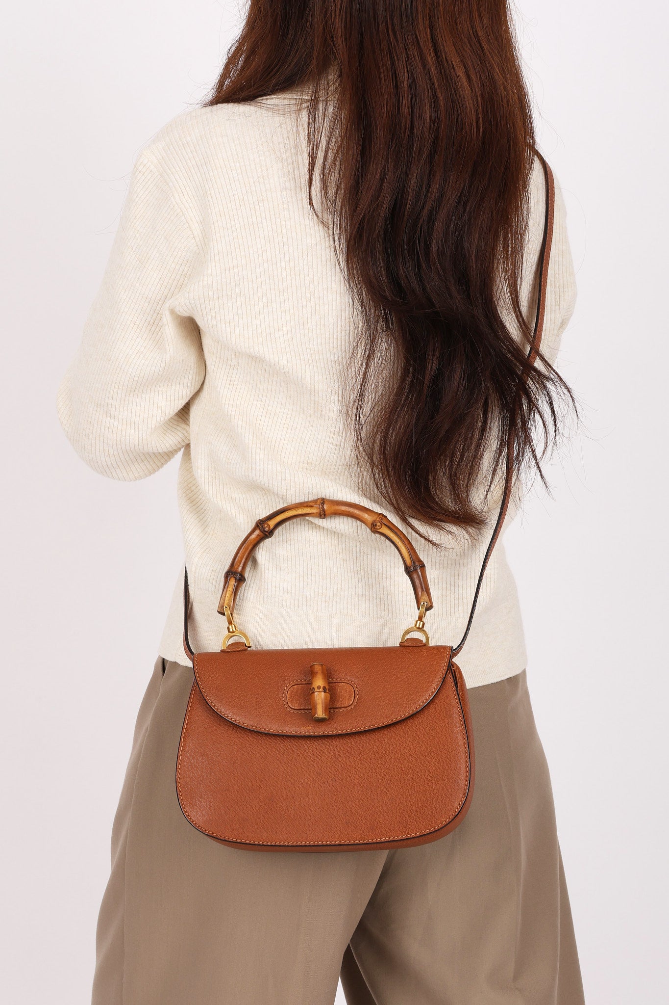 Gucci Small 1947 Bamboo Top Handle Bag