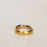 18K Yellow Gold and Diamond Checkerboard Ring, Size US 5.75