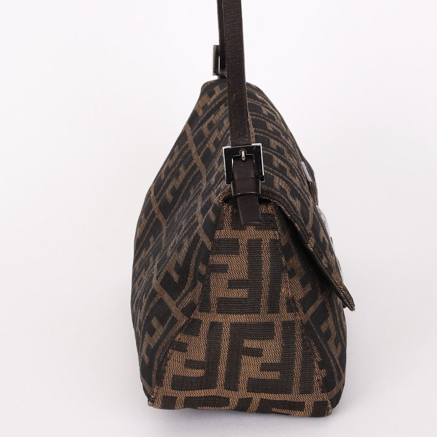 Fendi East West Zucca Baguette Bag