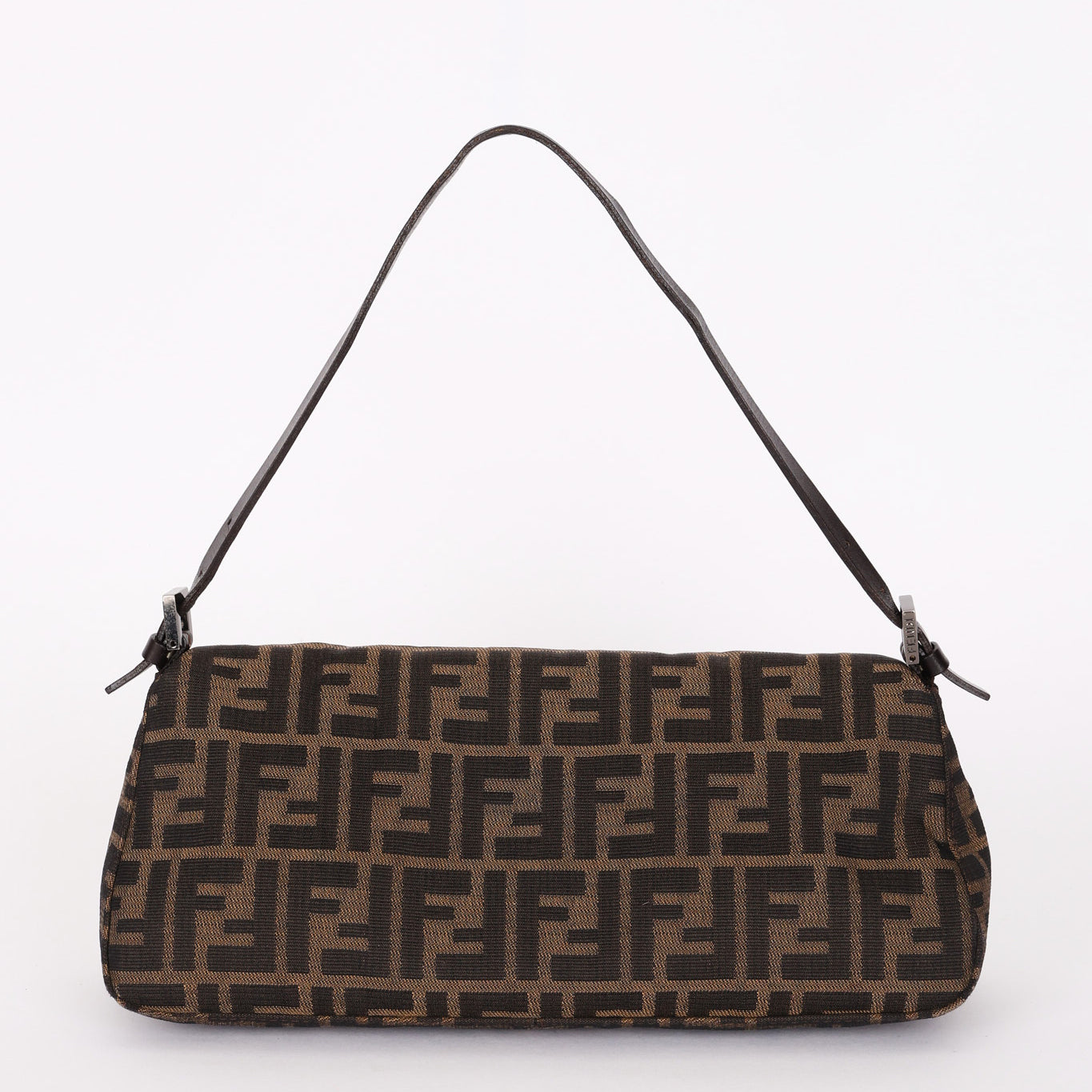 Fendi East West Zucca Baguette Bag