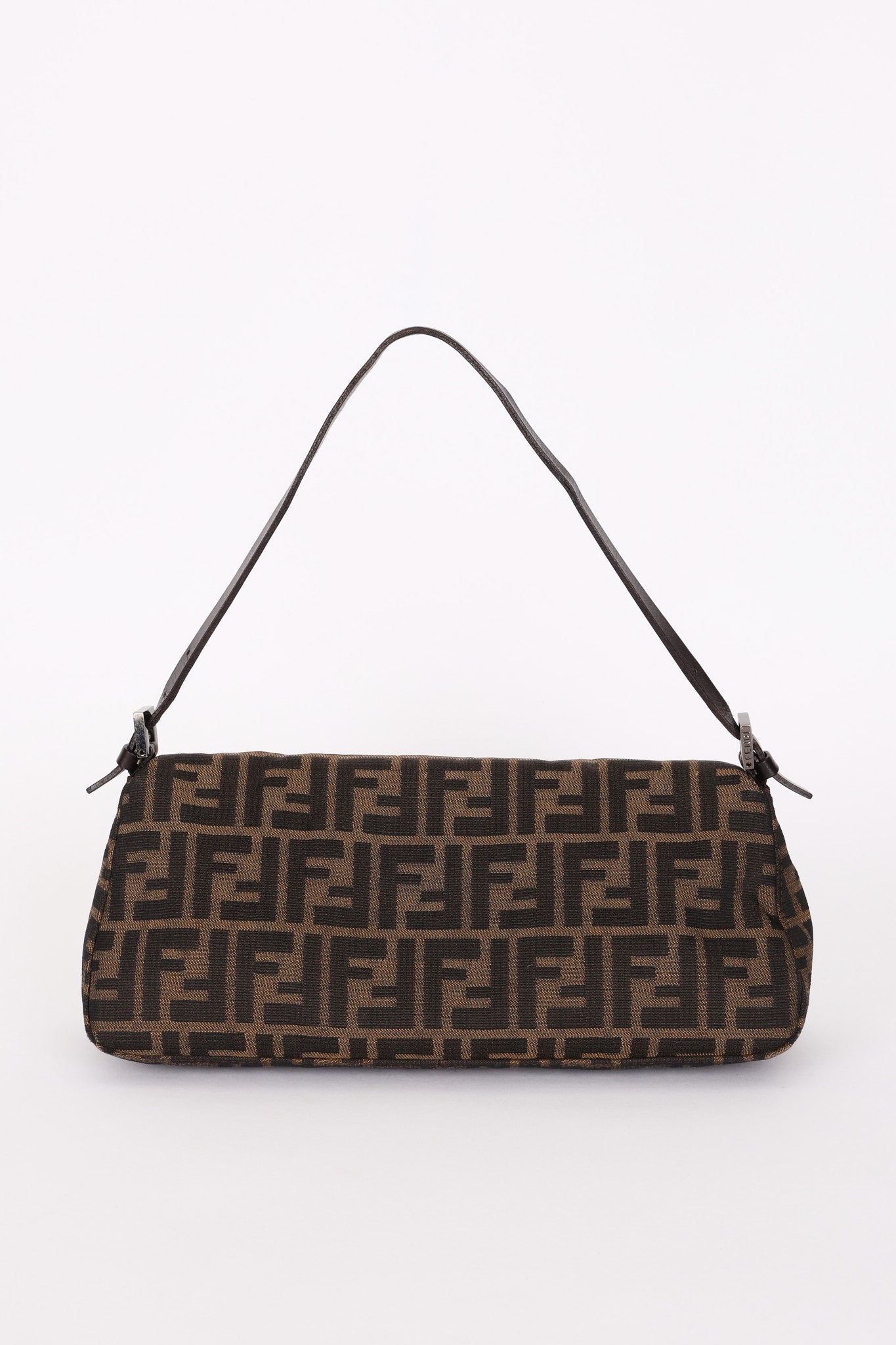 Fendi East West Zucca Baguette Bag