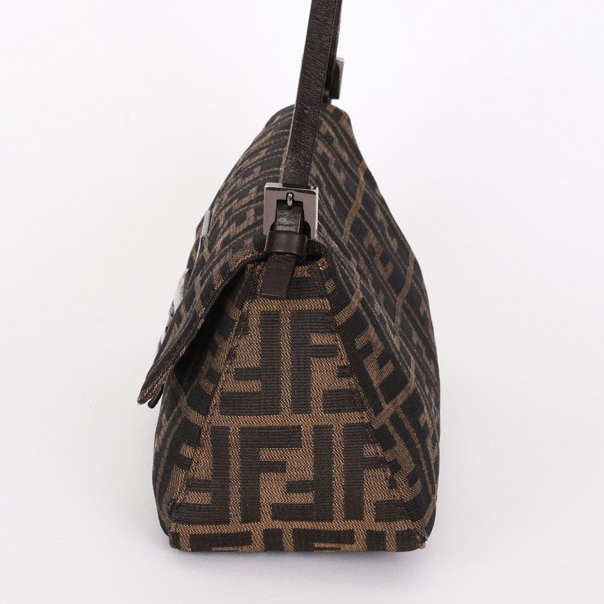 Fendi East West Zucca Baguette Bag