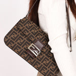 Fendi Zucca Flat Baguette