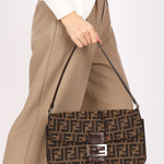 Fendi Zucca Flat Baguette