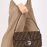 Fendi Zucca Flat Baguette
