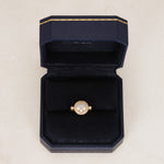 18K Gold Diamond Heart Ring
