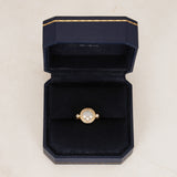 18K Gold Diamond Heart Ring