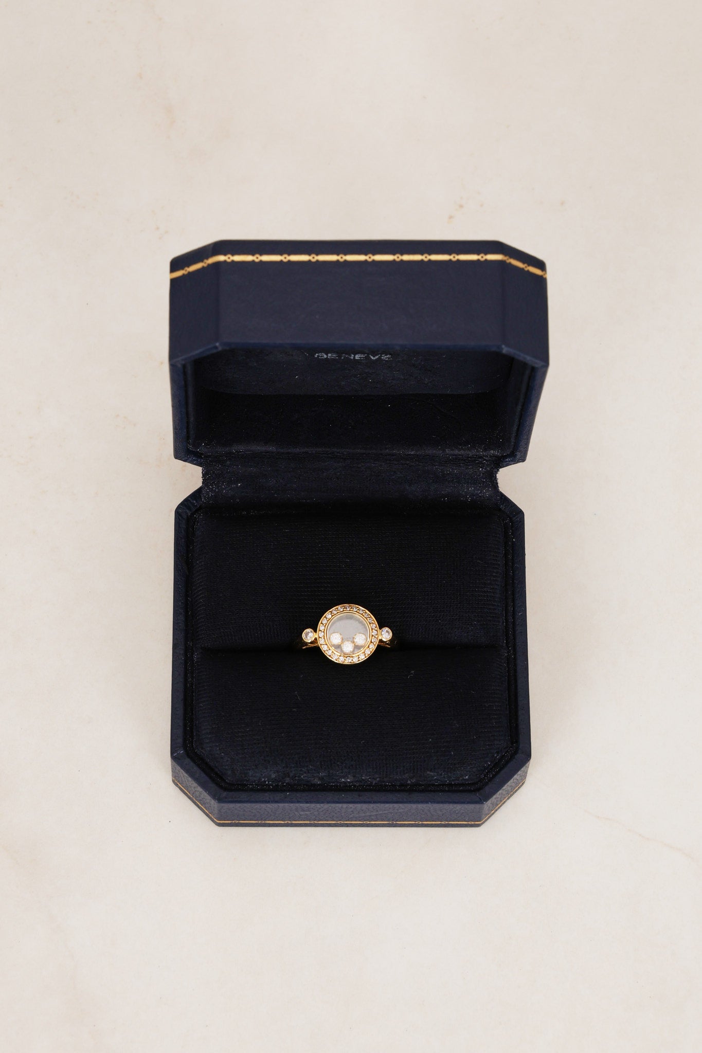 18K Gold Diamond Heart Ring