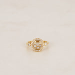 18K Gold Diamond Heart Ring