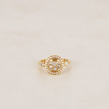 18K Gold Diamond Heart Ring