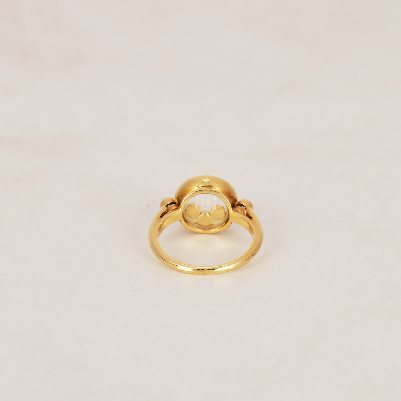 18K Gold Diamond Heart Ring