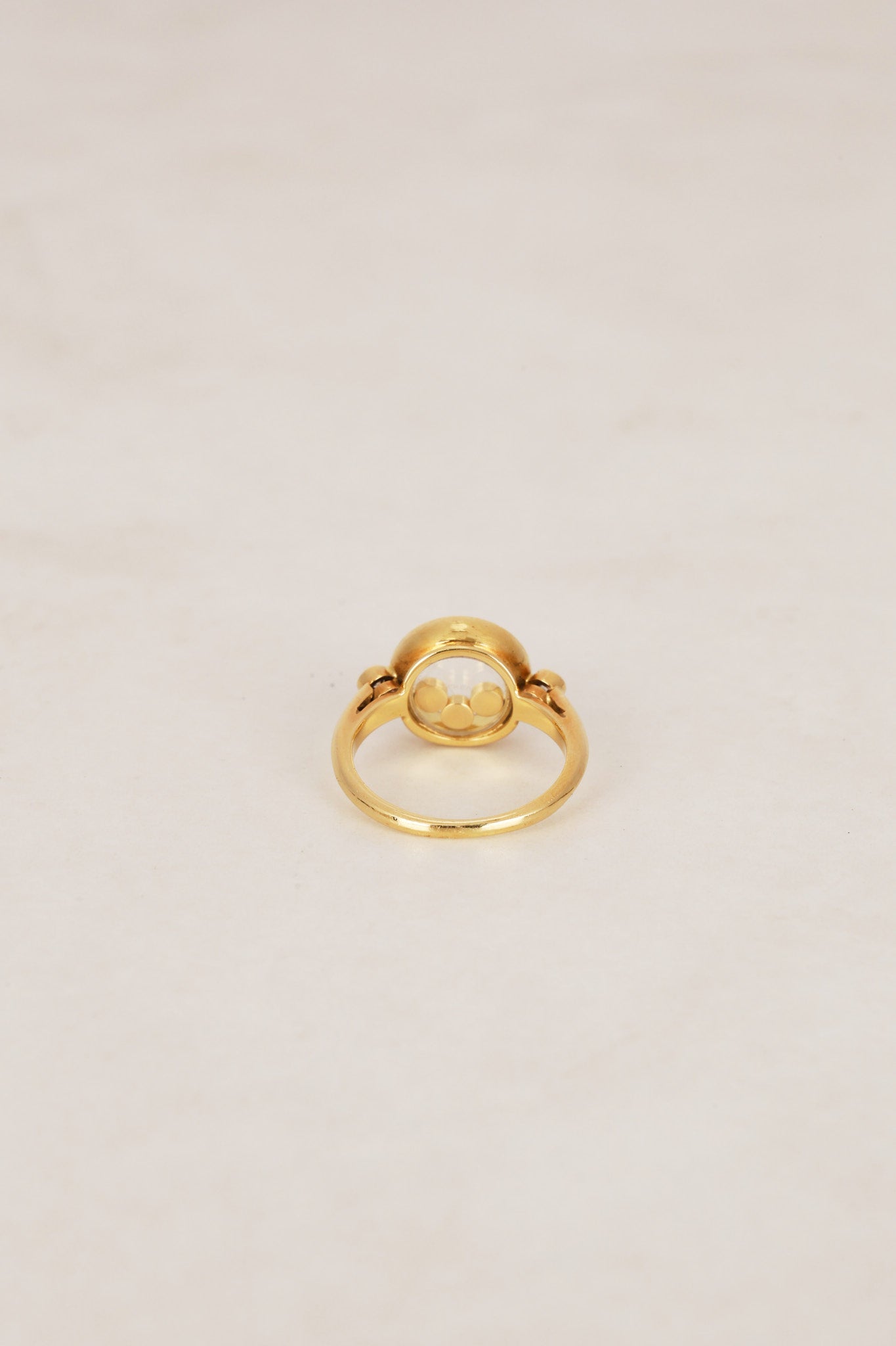 18K Gold Diamond Heart Ring