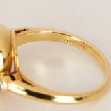 18K Gold Diamond Heart Ring