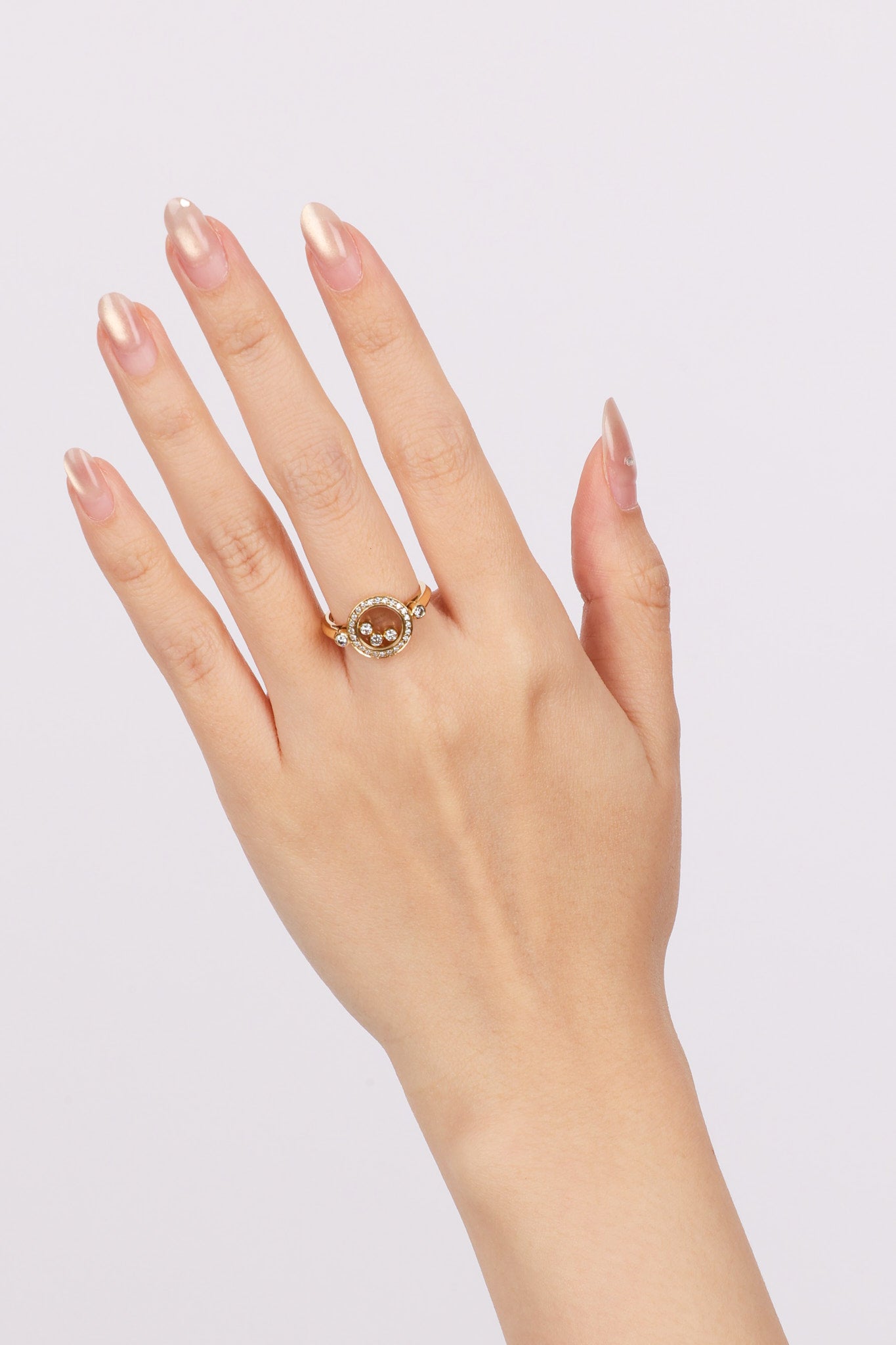 18K Gold Diamond Heart Ring