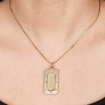 Dior Dog Tag Pendent Necklace
