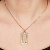 Dior Dog Tag Pendent Necklace